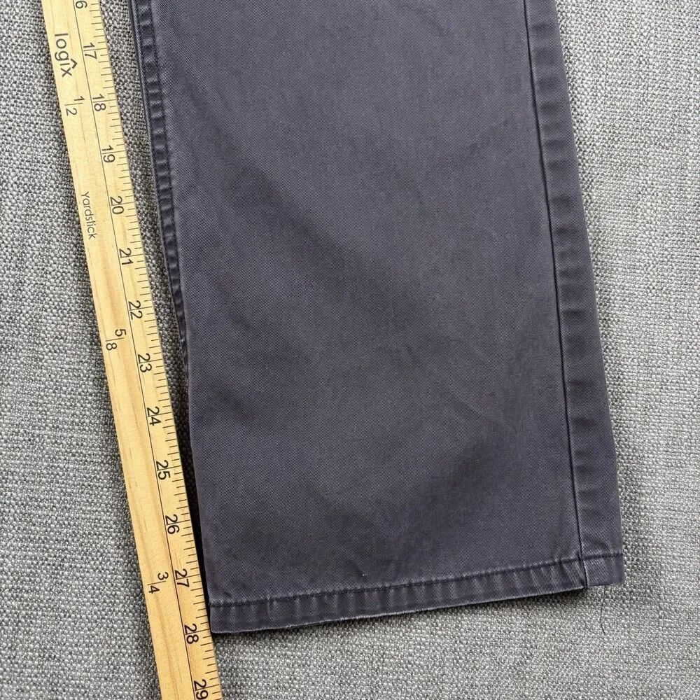 Bonobos Washed Chinos Pants Men 32x30 Gray Straight Fit Casual Flat Front Preppy